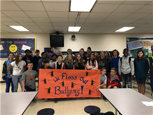 8th Graders Floss Out Bullying 